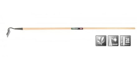 Polet tuinhak 160mm met houten steel 150cm