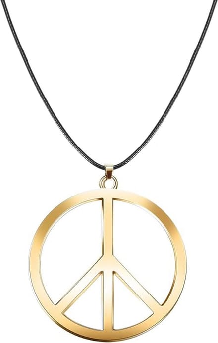 Regenboog Vredessymbool Ketting - Hippie Sieraden voor Feest en Carnaval
