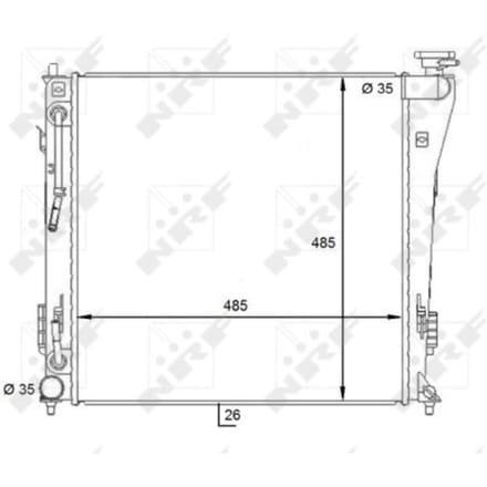 Radiator, motorkoeling NRF 59087