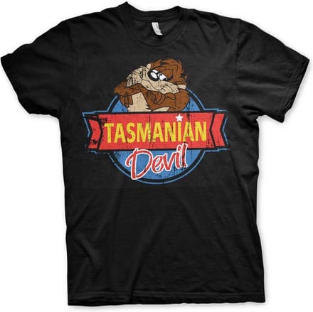Looney Tunes Heren Tshirt -M- Tasmanian Devil Zwart