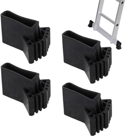 Antislip Laddervoethoezen - 4 Stuks Rubber Voetstabilisator voor Trapladders
