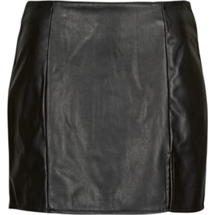 Only  Korte rokken ONLLENI FAUX LEATHER SLIT SKIRT PNT