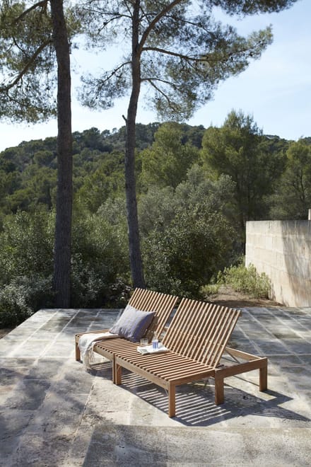 Skagerak by Fritz Hansen - Rieviera Lounge ligbed - bruin