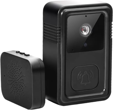 Deurbelcamera - Slimme camera - Thuisbeveiliging - Bidirectionele audio - 178 cm - Zwart