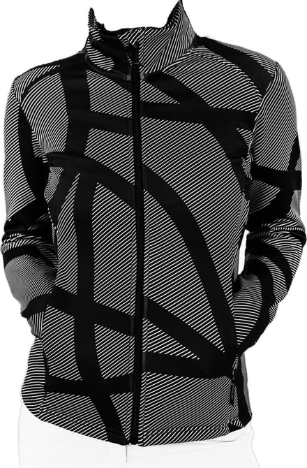 Func Factory dames Technische Fleece Jasje Jade zwart/wit 38