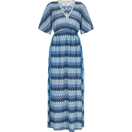 IZIA Jurk Dames Blauw Veelkleurig