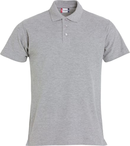 Clique Basic Polo 028230 - Grijs-melange - M