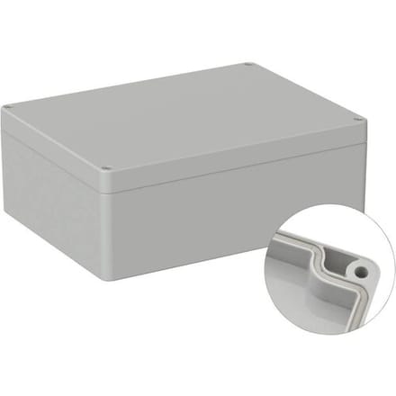 TRU COMPONENTS TC-9065488 Outdoorbehuizing 200 x 150 x 75 Polycarbonaat Grijs-wit (RAL 7035) 1 stuk(s)