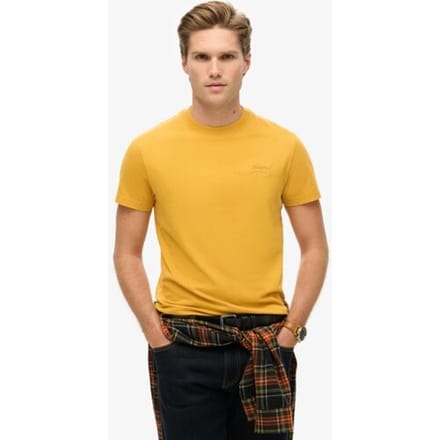 Superdry Essential Logo T-shirt Geel Grootte: XL