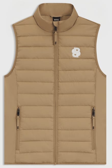Boss Equestrian Livian Light Puffer Vest Dames S Camel
