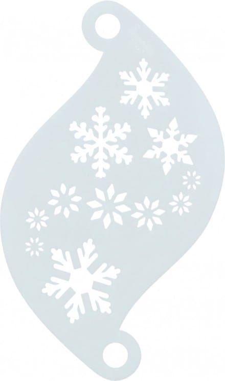 Face Paint Stencil - Schmink Sjabloon - Superstar - Snow Flakes 77003