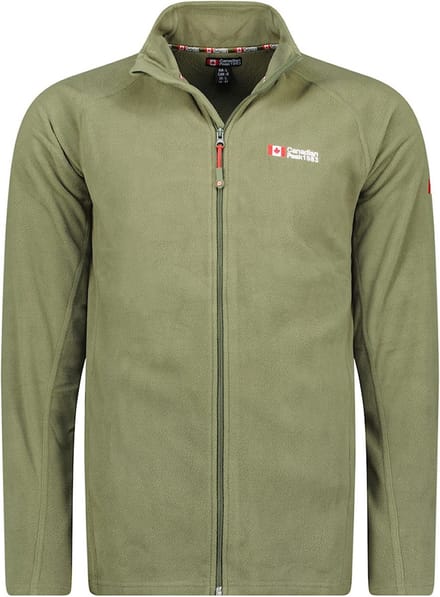 Fleece Vest Met Rits Heren Candadian Peak Tugeak Kaki - S