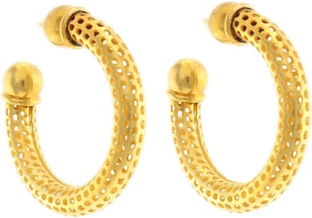 Behave - Dames oorbellen ringen design goudkleur statement - 2,5 cm