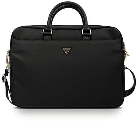 Guess Triangle Logo Tas voor Laptop 16 inch, Zwart