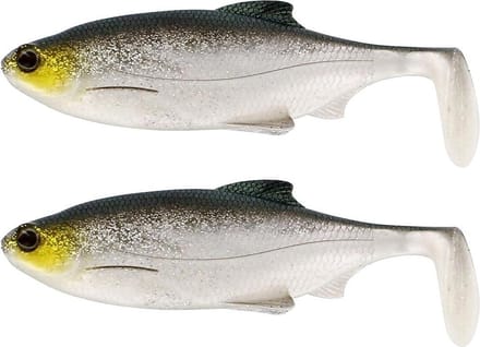 Westin Ricky the Roach Shadtail - Headlight - 10cm - 14g - 2 Stuks - Geel