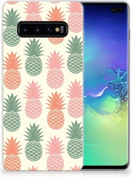 Samsung Galaxy S10 Plus Siliconen Case Ananas