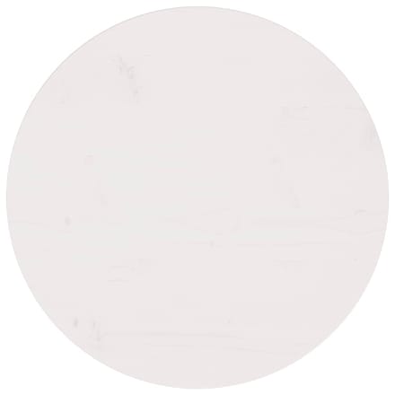 vidaXL - Tafelblad - Ø60x2,5 - cm - massief - grenenhout - wit