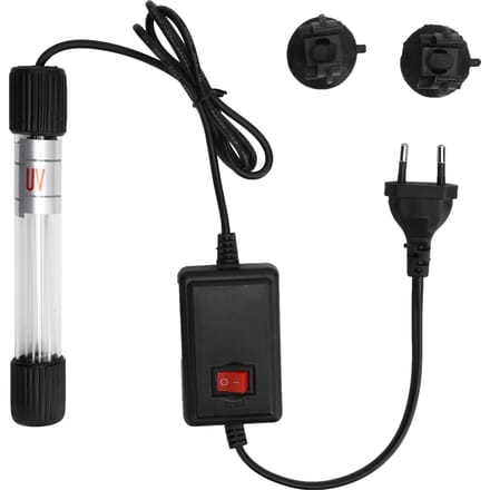 Aquarium Dompelbare UV-lamp Vissenkom Waterzuivering Algen Reinigingslicht black
