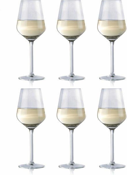 Alpina witte wijnglazen - 12 stuks - 370 ml
