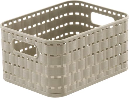 Rotho COUNTRY - Mand / Opberger - 18 x 14 x 10 cm - Cappuccino
