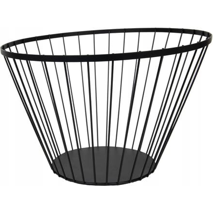 MANDSCHAAL VOOR FRUIT EN GROENTEN ZWART METAALDRAAD 28 cm LOFT SCHAAL