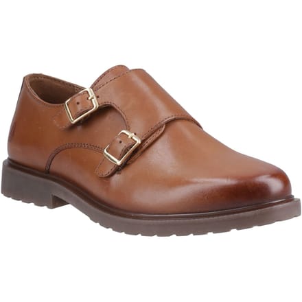 Hush Puppies Verity Leren Dames Tan Schoenen