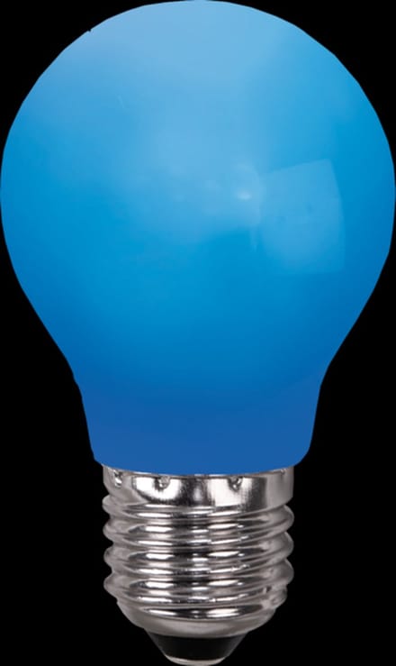 Prikkabel - Standaard bol - E27 - 0.9W - Blauw