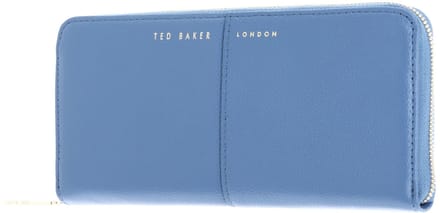 Ted Baker Leren portemonnee Aminne Large Zip around Purse Blue blauw