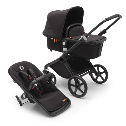 Bugaboo Fox Cub Kinderwagen - Midnight Black Bekleding midnight black bekleding