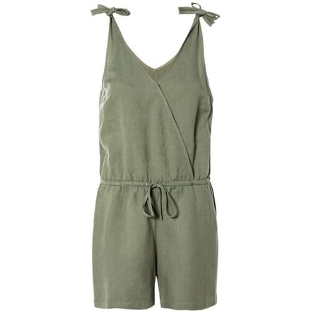 ESMARA Linnen dames jumpsuit (Olijfgroen, 36)