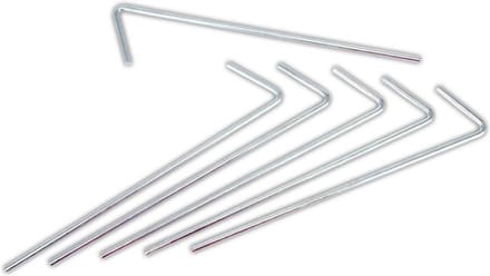 Grondpennen - 6x stuks - metaal - 23 cm - rotspennen - tentharingen