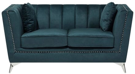 GAULA - Tweezitsbank - Blauwgroen - Fluweel