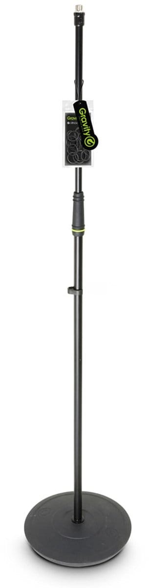 Gravity MS 23 - Microfoonstatief, ronde voet - zwart