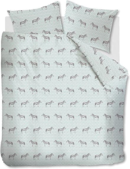 Ambiante Omari dekbedovertrek - Lits-Jumeaux XL - 260x200/220 - Groen