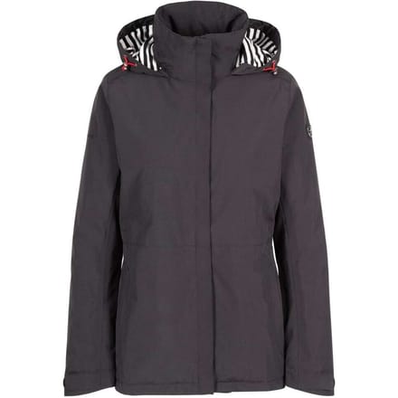 Trespass Dames/Dames Frosty Gewatteerde Waterdichte Jas (Zwart)