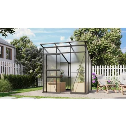 Vitavia Tuinkas Kit Palma - Polycarbonaat - 6mm - 229,4x195,8x10,5cm - Zwart