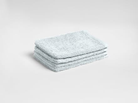 Yumeko washandjes terry bubble blauw 15x22 - 4 st