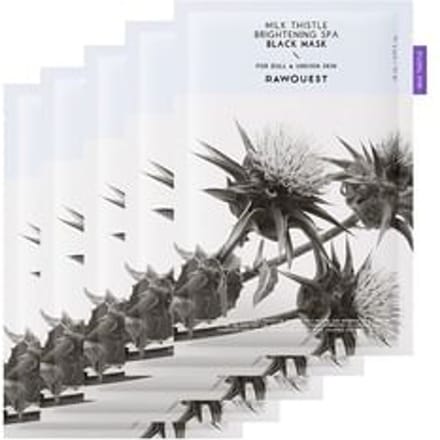 RAWQUEST - Milk Thistle Brightening SPA Black Mask Set 5 pcs