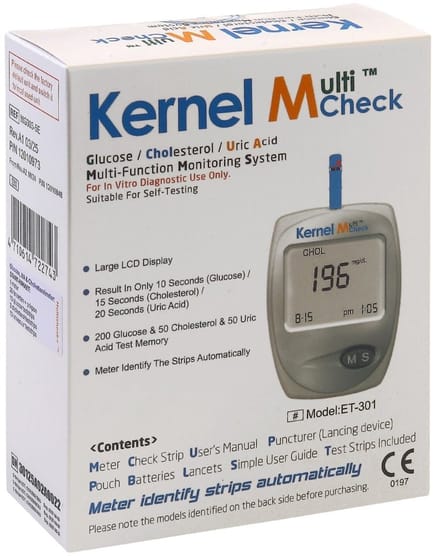 Multicheck 3UZ startpakket 3-in-1 glucose-cholesterol-urinezuur meter
