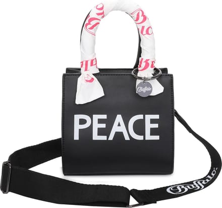 BUFFALO Handtas Schoudertas Muse Boxy14 Crossbody Bag Black Zwart