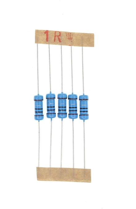 Metaalfilm Weerstanden - Elektronische Componenten - Schakel Circuits - 1 Watt Tolerantie - 1 Ohm