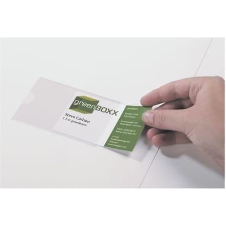 Zelfklevende insteekhoezen »POCKETFIX&reg;« 57 x 90 mm 10 stuks