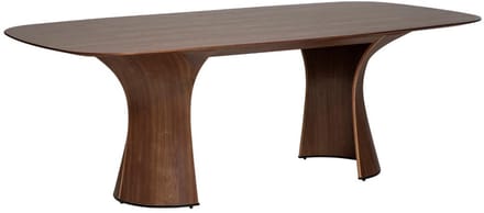 Root Dan-Form eetkamertafel fineer walnoot.