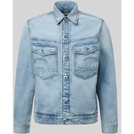 Jeansjack met knoopsluiting en borstzakken Model 'Dakota'