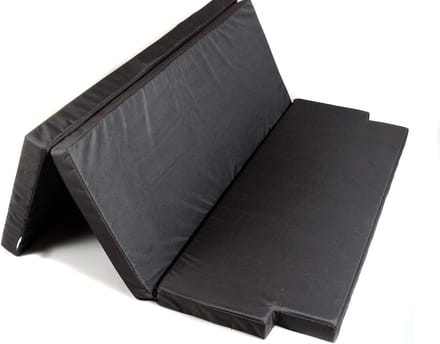 Vouwmattres - Slaapmat - Kamperen Reizen - Thermo-elastisch schuim - 190x150x8 cm - Zwart
