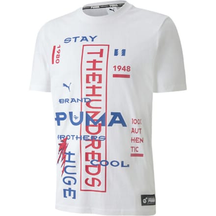 Puma x The Hundreds Wit Regular Fit Katoenen T-Shirt 596750 52