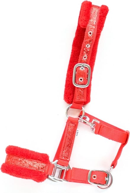 725 HB Glamour halsters - Rood - Shetland