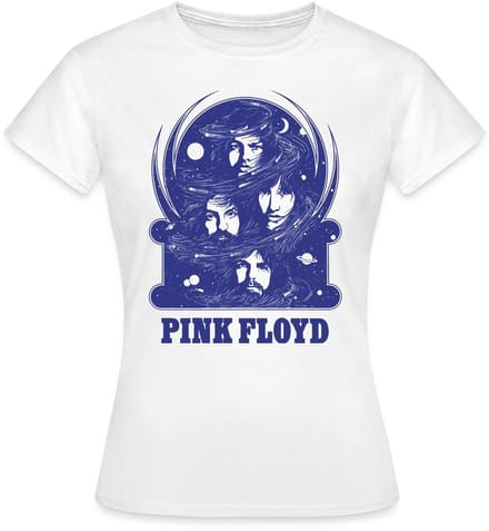 Pink Floyd Logo En Band T-Shirt Dames