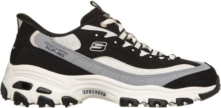 Skechers D LITES-SMOOTH NOSTALGIA Dames Instappers - Zwart / Naturel