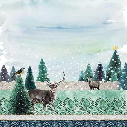 Ambiente  - Servetten  - 33 x33 - lunchservetten - Deer winterscene